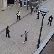 Shocking CCTV Captures Machete-Wielding Thug's Brazen Attack on London Bus
