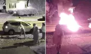 Shocking Video: Six Teens Torch Car in Wisconsin Street