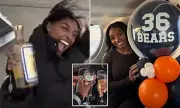 Simone Biles Celebrates Thanksgiving on Boozy Flight to NFL Game