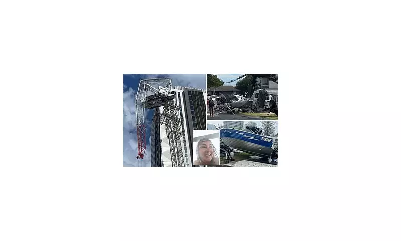 30-Tonne Crane Collapses in Christmas Day Storm, Forcing Holidaymakers to Flee