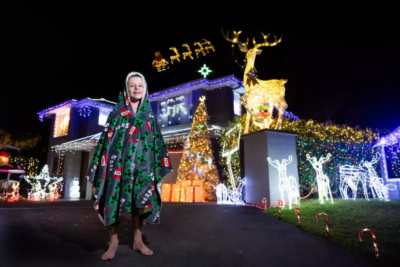 30,000 Bulbs & a Flying Sleigh: The Sydney Family's Dazzling Christmas Light Tradition