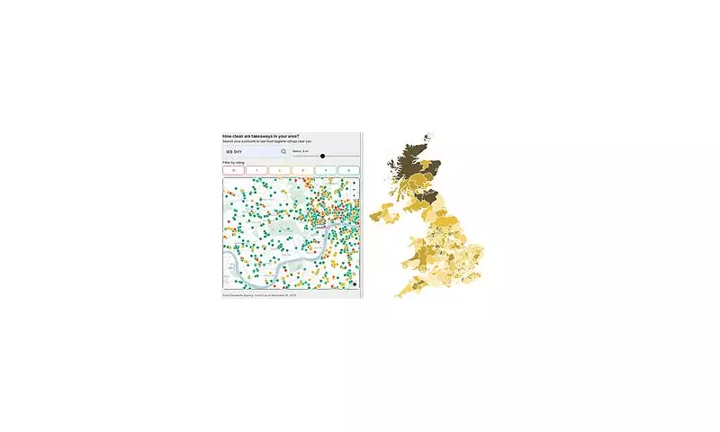3,600 UK Takeaways Fail Hygiene Tests: Interactive Map Reveals Filthiest Outlets