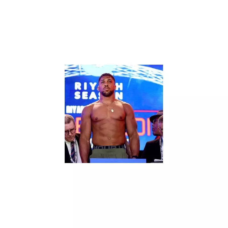 Anthony Joshua Weighs In 30lb Heavier Than Jake Paul Ahead of Miami Fight