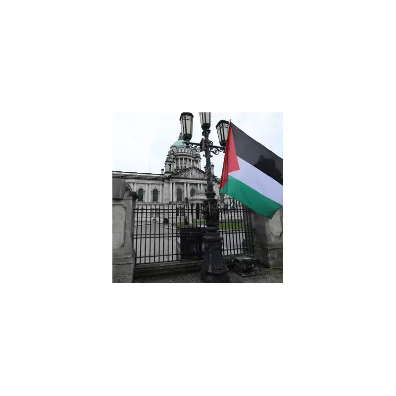 Armed Police Deploy at Belfast City Hall as Palestinian Flag Raised After Vote