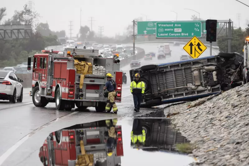 California's Christmas Deluge: 17 Inches of Rain Triggers Mudslides and Hundreds of Crashes