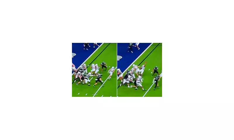 College Football Star's Viral Blunder: Tackles Own Teammate in Bowl Game Disaster