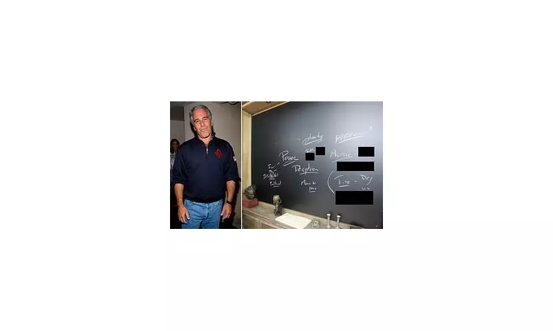 Epstein's Chalkboard Mystery: Decoding the Cryptic Words in New Island Images
