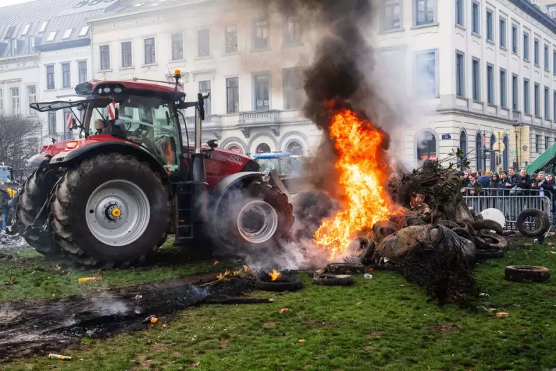 EU Farmers Clash with Police in Brussels Over Mercosur Trade Deal Protests