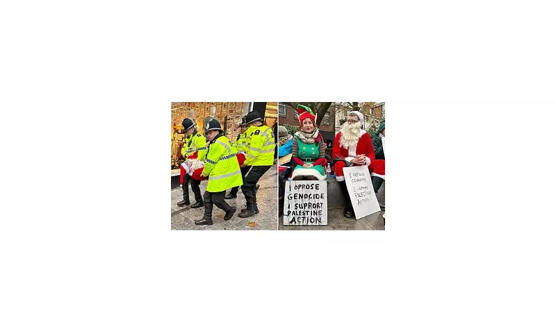 Father Christmas Arrested at Norwich Protest Under Terrorism Act