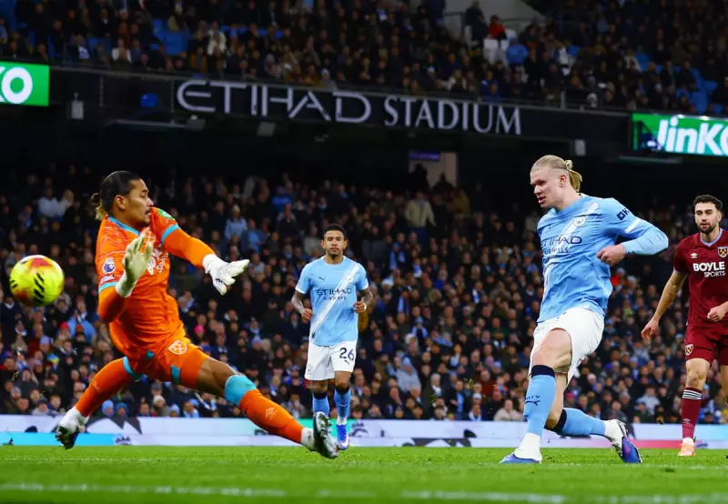 Haaland Double Fires Man City to 3-0 Win Over West Ham, Piling Pressure on Arsenal