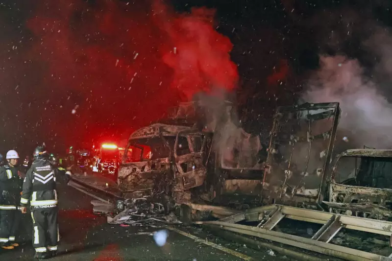 Japan Holiday Highway Pileup: 1 Dead, 26 Injured in Snowy 50-Vehicle Crash