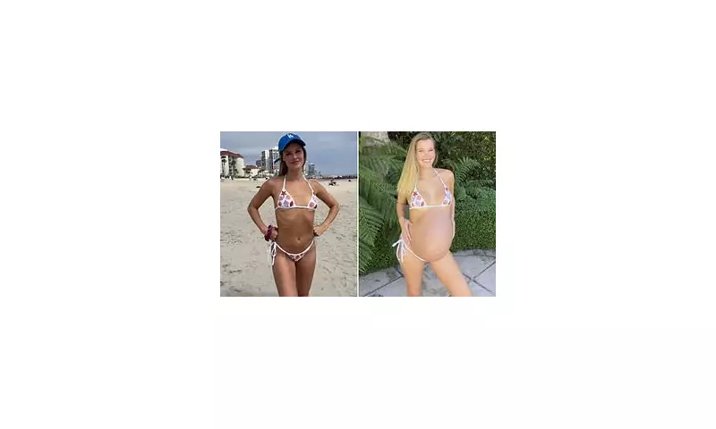 Joy Corrigan Shares Bikini Twin Pregnancy Journey: From 6 to 34 Weeks
