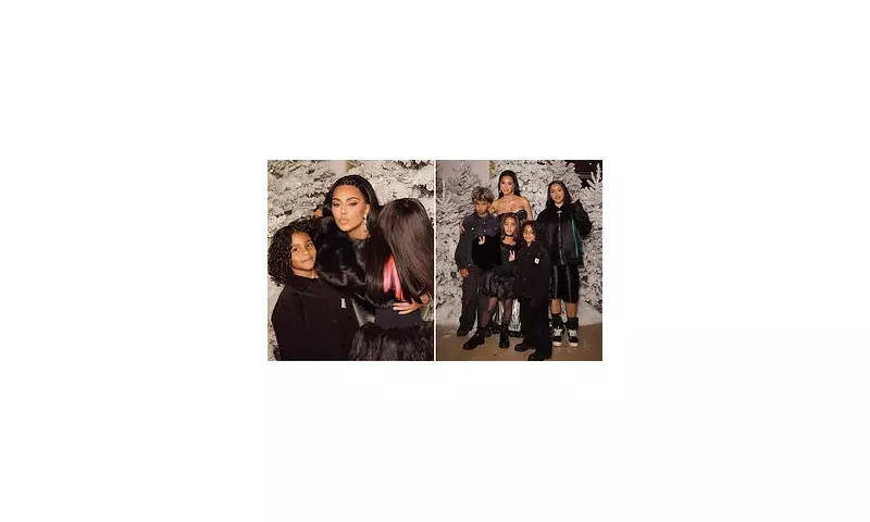 Kim Kardashian shares rare family portrait with all four children for Christmas 2025