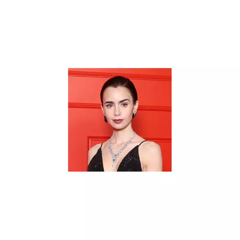 Lily Collins stuns in black gown at Emily in Paris season 5 premiere