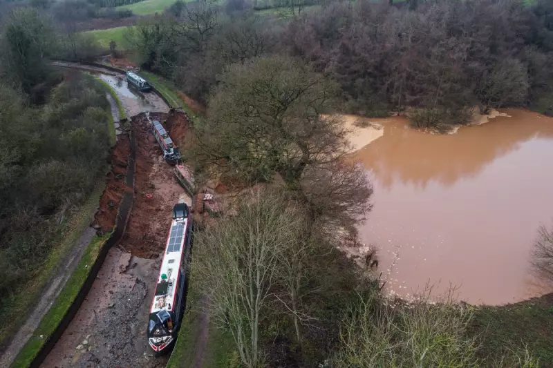 Major Incident on Llangollen Canal: Sinkhole Forces Rescue of 10+