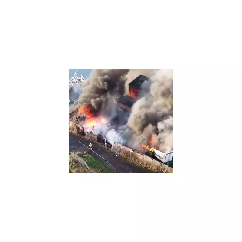 Major Methil Harbour Explosion Shakes Fife Homes as HGVs Catch Fire