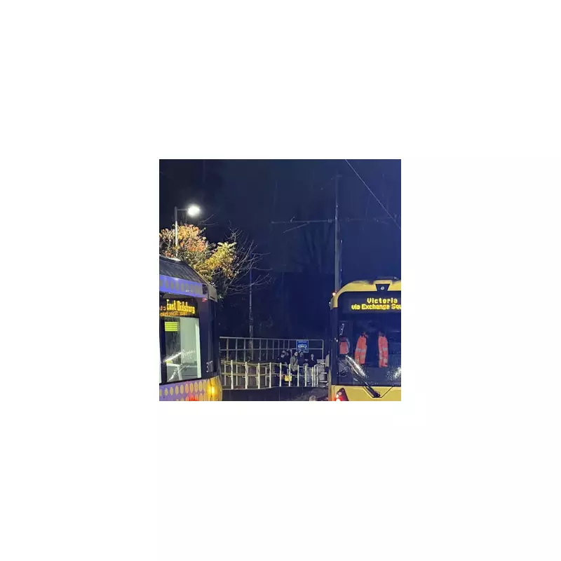 Manchester tram crash: Woman and teen boy injured in south Manchester