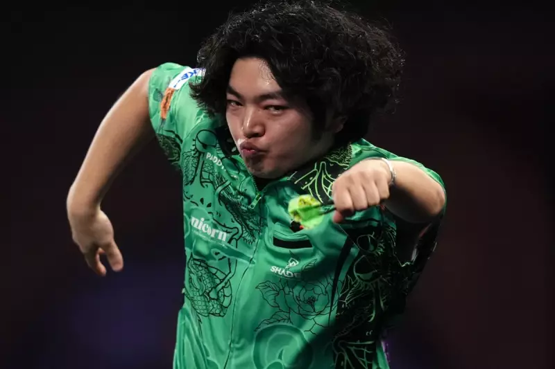 Motomu Sakai Dazzles Ally Pally: Japanese Star Wins Hearts & Match at World Darts Championship