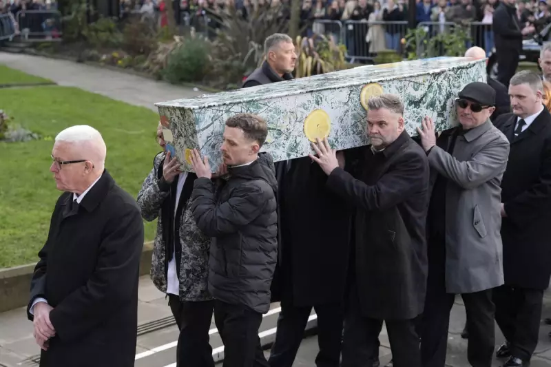 Music Legends & Football Stars Honour Stone Roses' Mani at Manchester Funeral