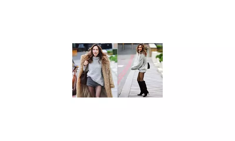 Myleene Klass Stuns in Winter Hot Pants After Katie Price MBE Apology