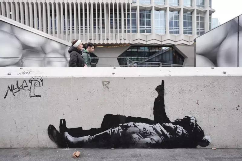 New Suspected Banksy Artwork Appears at Base of London's Centre Point
