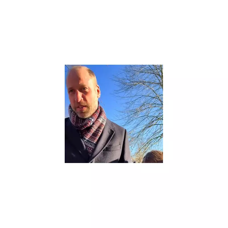 Prince William Introduces Diana Superfan to George, Charlotte & Louis at Sandringham