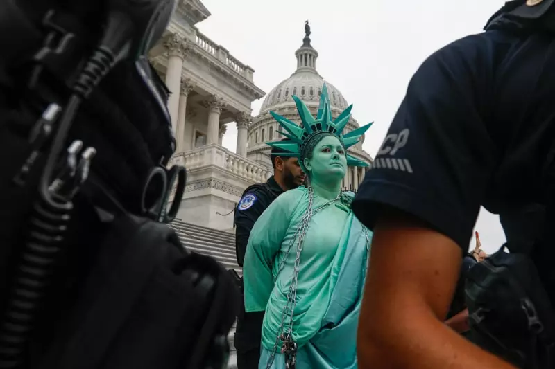 Protest Art in 2025: From Melting Democracy to Human Banners Across the US