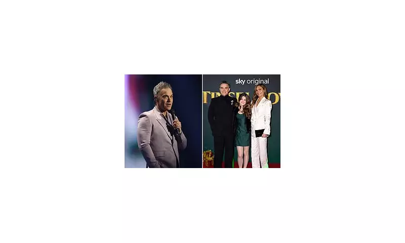 Robbie Williams uses gallows humour to discuss addiction with his four children