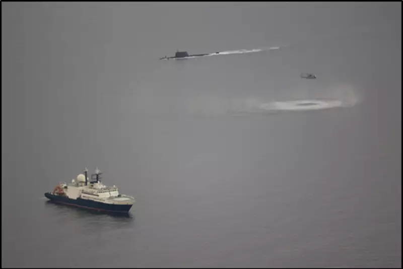 Russian Submarine Shadows Spy Ship Mapping UK-Ireland Gas Pipeline