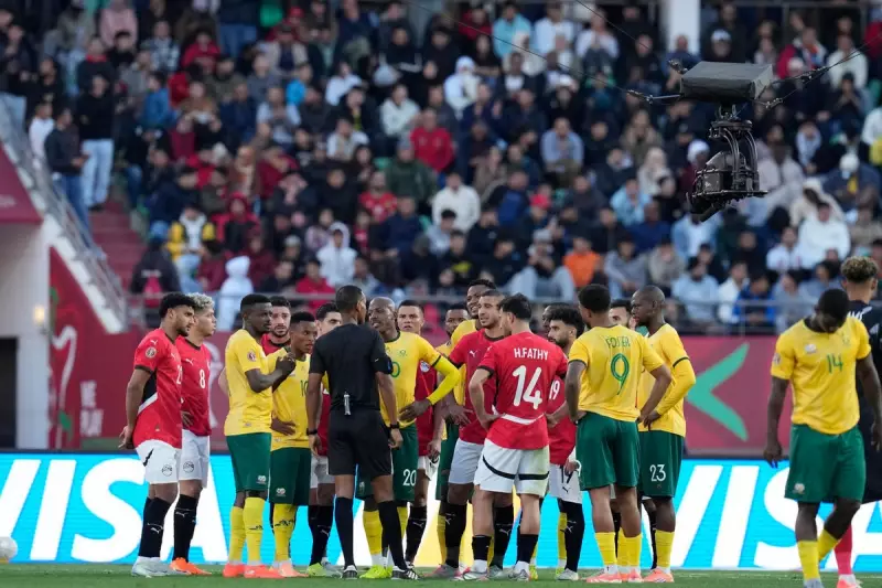 Salah Penalty Seals Controversial Egypt Win Over 10-Man South Africa