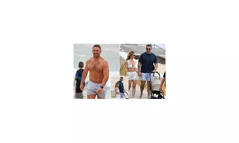 Sam Burgess and Lucy Enjoy Sydney Beach Day with Baby Mack, 3 Months