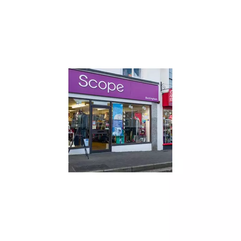 Scope charity to close 77 UK shops in 2025 after forecasting £1.5m loss