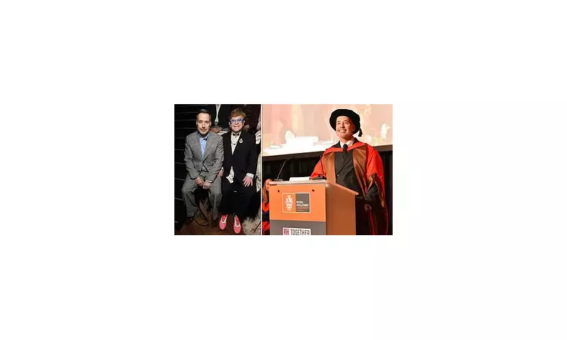 Sir Elton John Celebrates Husband David Furnish's Honorary Doctorate