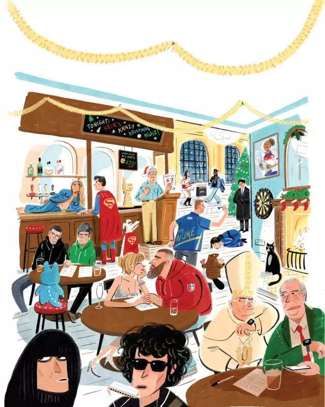 Spot 20 Headline Makers in Stephen Collins' 2025 Christmas Cartoon Challenge