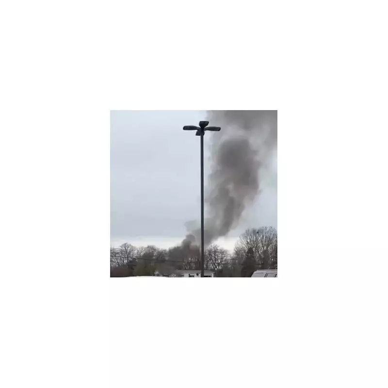 Two Helicopters Collide in Fireball Crash in New Jersey, US