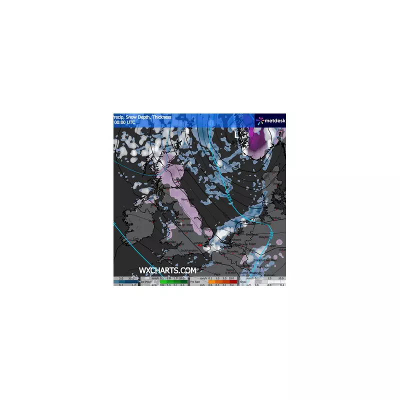 UK Braces for -7C Polar Freeze: Snow Forecast for England, Scotland, Wales