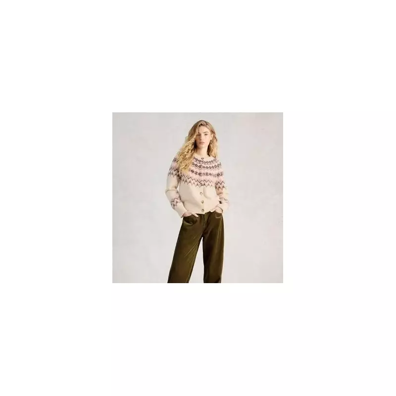 White Stuff's 'Warm & Cosy' Fairisle Cardigan Slashed to £55 for Christmas