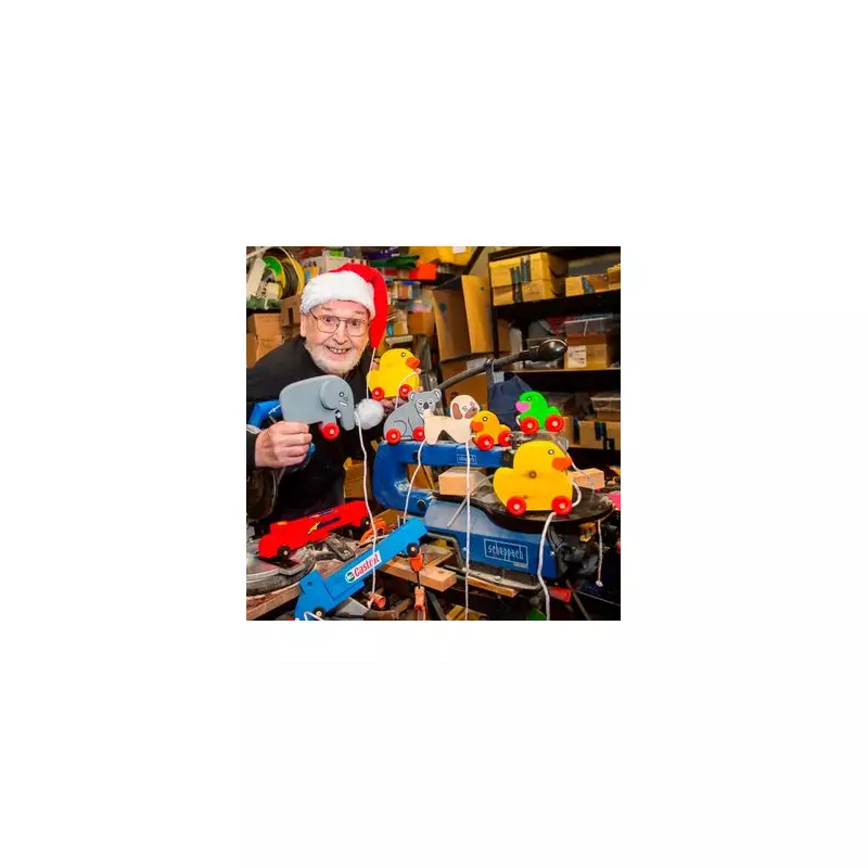 Wigan's 'Real-Life Santa' Hand-Makes 100s of Wooden Toys for Children in Need