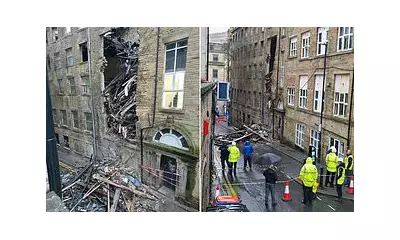 Bradford Building Collapse: Terrifying Moment Caught on Camera