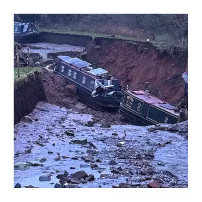 Major Incident Declared as Sinkhole Swallows Shropshire Canal