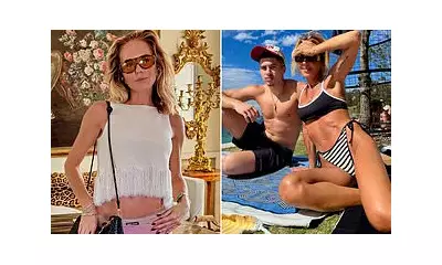 Pip Edwards, 45, shares beach snaps with son Justice after Bondi trauma