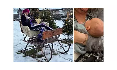 Pixie Lott Shares Baby's First Austrian Christmas in Snowy Chalet