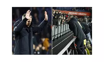 Robin van Persie Vaults Hoardings to Confront Feyenoord Fans After Cup Exit