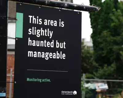‘Slightly Haunted’ Signs Confuse and Delight Christchurch in Guerrilla Art Stunt