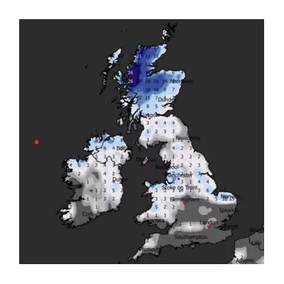 UK Snow Maps Predict 10-Inch Blizzard for Scotland in January