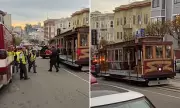 15 Injured as San Francisco Cable Car Halts Violently on Steep Street