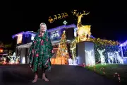 30,000 Bulbs & a Flying Sleigh: The Sydney Family's Dazzling Christmas Light Tradition