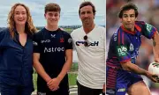 Andrew Johns reunites with ex-wife to celebrate son's NRL deal with Sydney Roosters