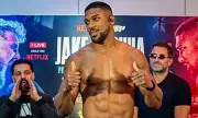 Anthony Joshua Weighs In 1.6lbs Under Limit, Warns Jake Paul 'I'm The Serious Boxer'