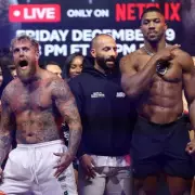 Anthony Joshua's Threatening Gesture to Jake Paul in Heated Final Face-Off